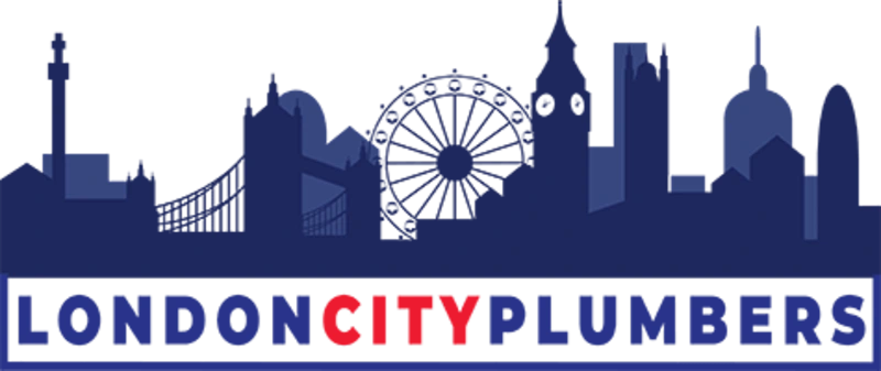 London City Plumbers logo showing a navy London skyline above the company wordmark